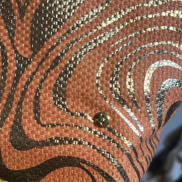 Stephanie Johnson Vibrant Orange and Gold Tote - Picture 5 of 5